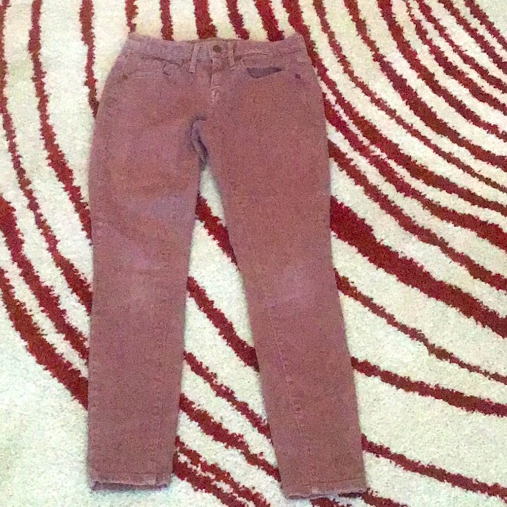 Dusty rose colored jeans